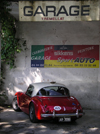 Montmeyan, Var, PACA, France: red Austin Healey with Australian (Victoria) license plates, at Garage Tremellat - Route Barjols - photo by T.Marshall