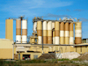 Mers-les-Bains, Somme department, Picardie, France: bentonite plant - silos - photo by A.Bartel