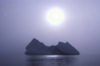 38 Franz Josef Land: Iceberg and large, diffuse sun - photo by B.Cain