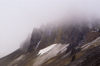 47 Franz Josef Land, Arkhangelsk Oblast, Russia: Mountians in fog, Cape Tegethoff, Hall Island - photo by B.Cain