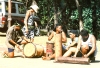 French Polynesia - Ua Huka island - Marquesas: drummers (photo by G.Frysinger)