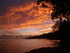 French Polynesia - Moorea / MOZ (Society islands, iles du vent): red sky - photo by R.Ziff