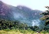 French Polynesia - Bora Bora / Pora-Pora / BOB (Society islands, iles sous le vent / leeward islands): mist and smoke (photo by K.Pajta)