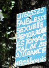 Libreville, Estuaire Province, Gabon: witch doctor ad - cures erectile dysfunction, haemorrhoids, stomach and back pain, and... lack of sex-appeal! - Felix Eboube avenue - photo by M.Torres