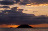 Isla Isabela / Albemarle island, Galapagos Islands, Ecuador: cloudy sunset from the coast of Isla Isabella - photo by C.Lovell