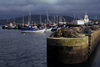 Galicia / Galiza - Camarias - A Corua province: the fishing port - pier - Costa da Morte - photo by S.Dona'