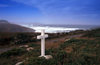 Galicia / Galiza - Camarias - A Corua province: a cross in Costa da Morte, the Coast of Death - photo by S.Dona'