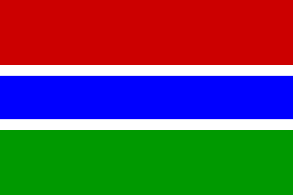 the Gambia / Gambie / Gambija - flag