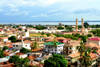 Banjul, The Gambia: skyline of the low-rise Gambian capital with the River Gambia as Background - minarets of King Fahad Mosque on the right - photo by M.Torres