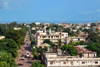 Banjul, The Gambia: view over Independence drive and the skyline of downtown Banjul with the River Gambia as Background - photo by M.Torres