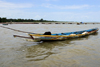 Albreda, Gambia: fishermen's canoe on the River Gambia - photo by M.Torres