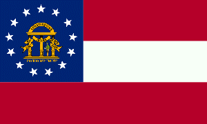 Georgia flag - Motto: Wisdom, Justice, and Moderation - United States of America / Estados Unidos / Etats Unis / EE.UU / EUA / USA