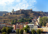 Tbilisi, Georgia: Narikala fortress and its hill - photo by N.Mahmudova