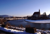 Germany - Bavaria - Laufen, Landkreis Berchtesgadener Land, Upper Bavaria: winter on the Salzach river - photo by F.Rigaud