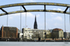 Germany / Deutschland - Hamburg: bridge and skyline (photo by W.Schmidt)