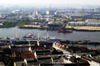 Germany / Deutschland - Hamburg: the harbour from above (photo by W.Schmidt)