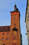 Wrzburg, Lower Franconia, Bavaria, Germany: Grafeneckart - Rathaus - tower - photo by M.Torres