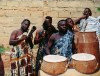 Ghana / Gana - Kumasi: drummers - African musicians (photo by Gallen Frysinger)