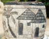 Ghana / Gana -Gomoa Fetteh: decorative crockery (photo by Gallen Frysinger)
