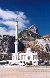 Gibraltar: Mosque on the edge of Europe - Great Europa Point / Punta Grande de Europa - photo by Miguel Torres
