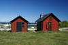 Gotland island - Lickershamn: fishing village - red huts - photo by A.Ferrari