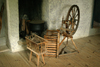 Gotland island: spinning wheel - old house - photo by C.Schmidt
