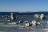 Fr island, Gotland, Sweden - Lauterhorn - Gamle Hamn: 'Raukar' rock formations and the Baltic - photo by A.Ferrari