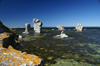 Fr island, Gotland, Sweden - Lauterhorn - Gamle Hamn: 'Raukar' rock formations - summer in the Baltic - photo by A.Ferrari
