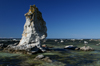 Fr island, Gotland, Sweden - Digerhuvud: 'Raukar' - limestone rock formations - column - photo by A.Ferrari