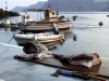 Greek islands - Santorini / Thira: evening catch - fishing harbour - photo by A.Dnieprowsky