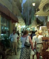 Greek islands - Corfu / Kerkira: busy night time - street in Kerkira town (photo by D.Jackson)