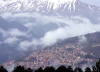 Greece - Metsovo (Epirus / Ipiros province): seen through the clouds - photo by G.Frysinger