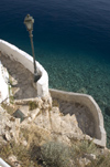 Greece, Dodecanese islands,Kastellorizo: steps lead down to azure waters at a private beach - photo by P.Hellander