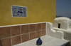 Greece, Dodecanese Islands,Rhodes: colourful tiles and walls in pension of the Old Town - photo by P.Hellander