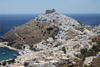 Greece, Dodecanese Islands,Astypalea: view of Skala and Hora - photo by P.Hellander