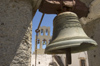 Greece, Dodecanese, Patmos:church bell inside the monastery of St John in Hora - photo by P.Hellander