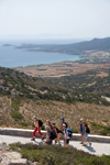 Greece - Paros: a group of hikers approcahing the entrance to the Cave of Antiparos - photo by D.Smith