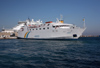 Greece - Rhodes island - Rhodes city - ferry in the New Harbour - photo by A.Dnieprowsky