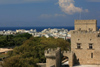 Greece - Rhodes island - Rhodes city - St George's Tower view of Grand Masters Palace - photo by A.Dnieprowsky