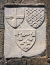 Greece - Rhodes island - Rhodes city - Street of Knights - triple coat of arms - photo by A.Dnieprowsky