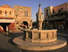 Greece - Rhodes island - Rhodes city - Old Town - Plateia Ippokratous - medieval fountain - photo by A.Dnieprowsky