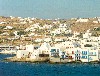 Greek islands - Mykonos (Hora) / Mikonos / JMK: Mykonos: balconies over the sea (photo by Aurora Baptista)