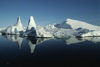 Greenland - Ilulissat / Jakobshavn - icebergs' reflection - Jakobshavn Glacier, part of Ilulissat Icefjord - photo by W.Allgower