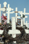 Greenland - Ilulissat / Jakobshavn - cemetery - crosses - photo by W.Allgower