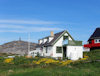 Greenland - Nuuk / Godthab: cottage with solarium and sun deck - Colony Harbour  - photo by B.Cloutier