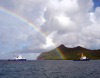 Carriacou: tugboats escort the rainbow (photographer: Pamala Baldwin)