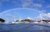 Grenada - St. George's - Carenage harbour - rainbow - photo by P.Baldwin