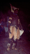 Guinea Bissau / Guin Bissau - Tabanka life: male dancer - nocturnal /danas (foto de / photo by Dolores CM)