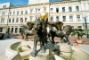 Hungary / Ungarn / Magyarorszg - Szeged: winged lions fountain -  Klauzl square (photo by Miguel Torres)