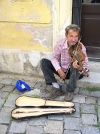 Hungary / Ungarn / Magyarorszg - Sopron: street musician playing violin (photo by J.Kaman)